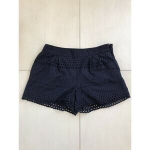 J. Crew Factory Mid Rise Eyelet Shorts FLAW